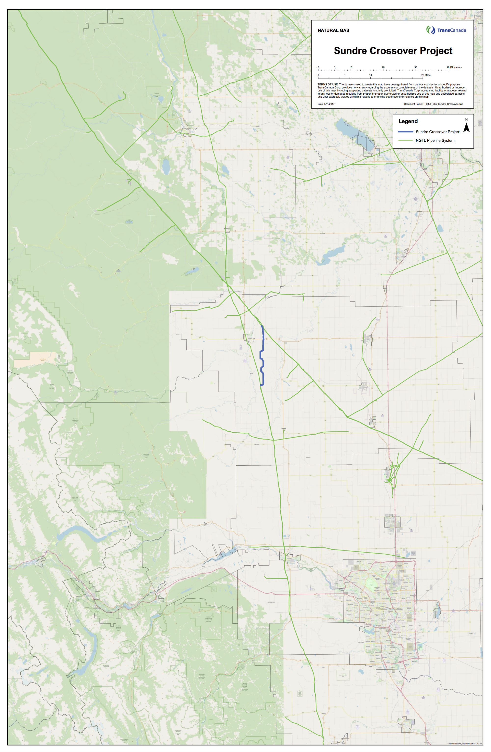 Sundre Crossover Project Map