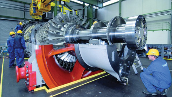 Siemens H-Class gas turbine.