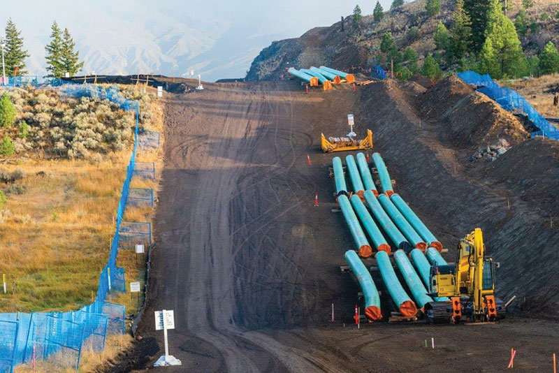 Pipeline construction in Canada. Photo: Trans Mountain Corporation 