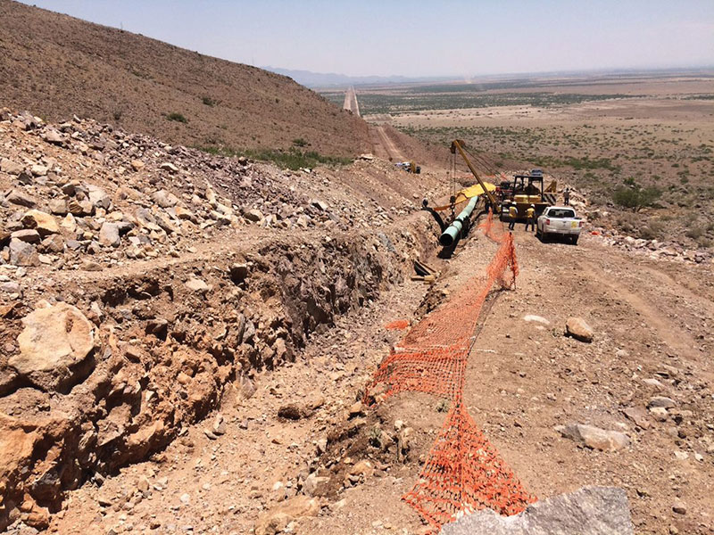 Samalayuca-Sasabe Pipeline will be bringing power to North Mexico  (Photo: CFE) 